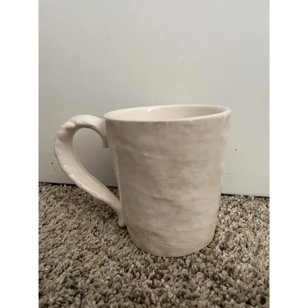 Pier 1 Exclusive Ironstone Large Mug Mrs. Fox In Church Hat 16 Oz.